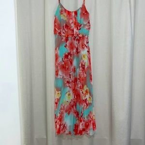 Women’s size 4 floral maxi dress
